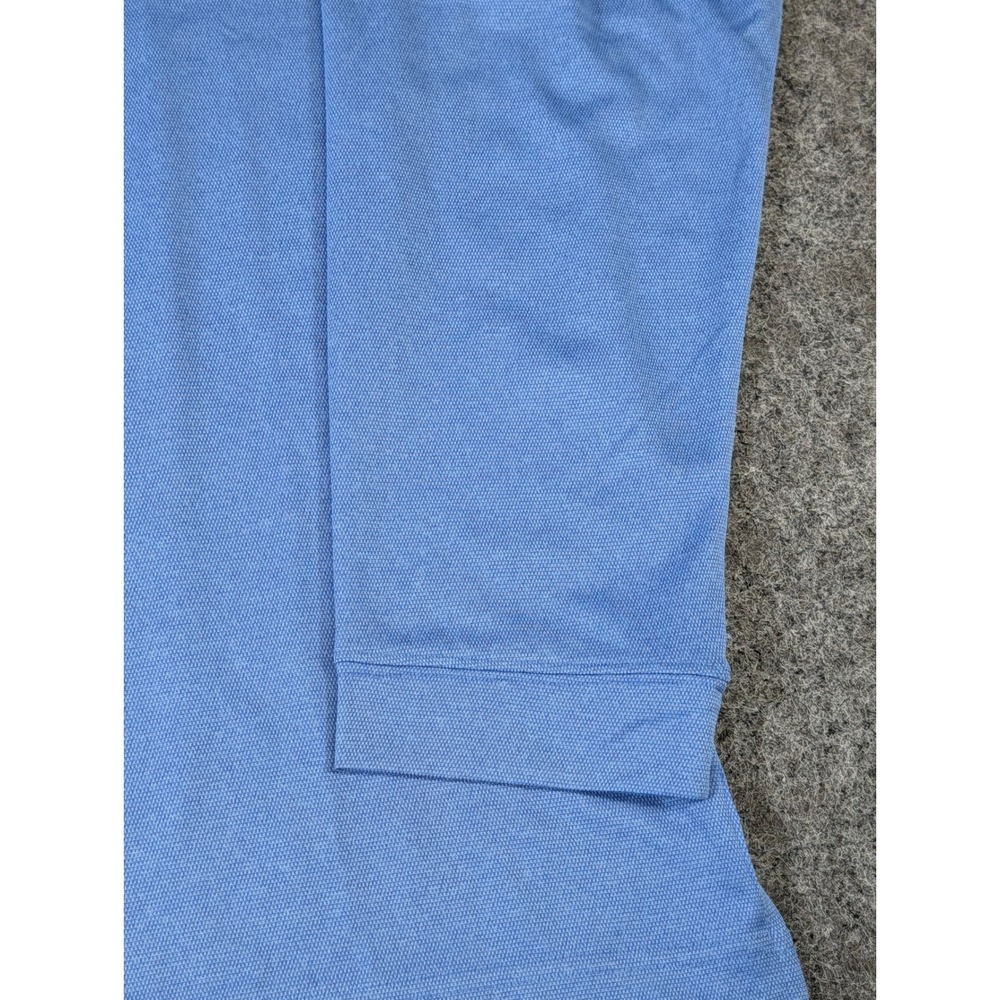 Pro Tour Coolplay Mens XXL Blue Long Sleeve Polo Shirt Golf Performance Textured - Picture 4 of 10